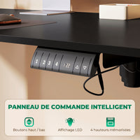 Bureau assis-debout électrique StepDesk — 140 × 70 cm, hauteur 72-116 cm — vue 2