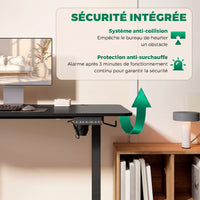 Bureau assis-debout électrique StepDesk — 140 × 70 cm, hauteur 72-116 cm — vue 4