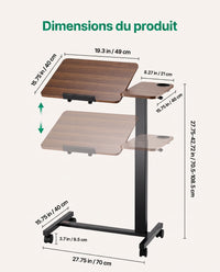 Bureau mobile réglable StepDesk — inclinable, pour walking pad — vue 3