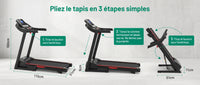 Tapis de course pliable StepDesk Run — inclinaison 8 %, 1 à 12 km/h — vue 8
