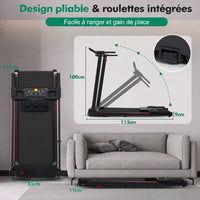 Tapis de course pliable StepDesk Run — inclinaison 8 %, 1 à 12 km/h — vue 5